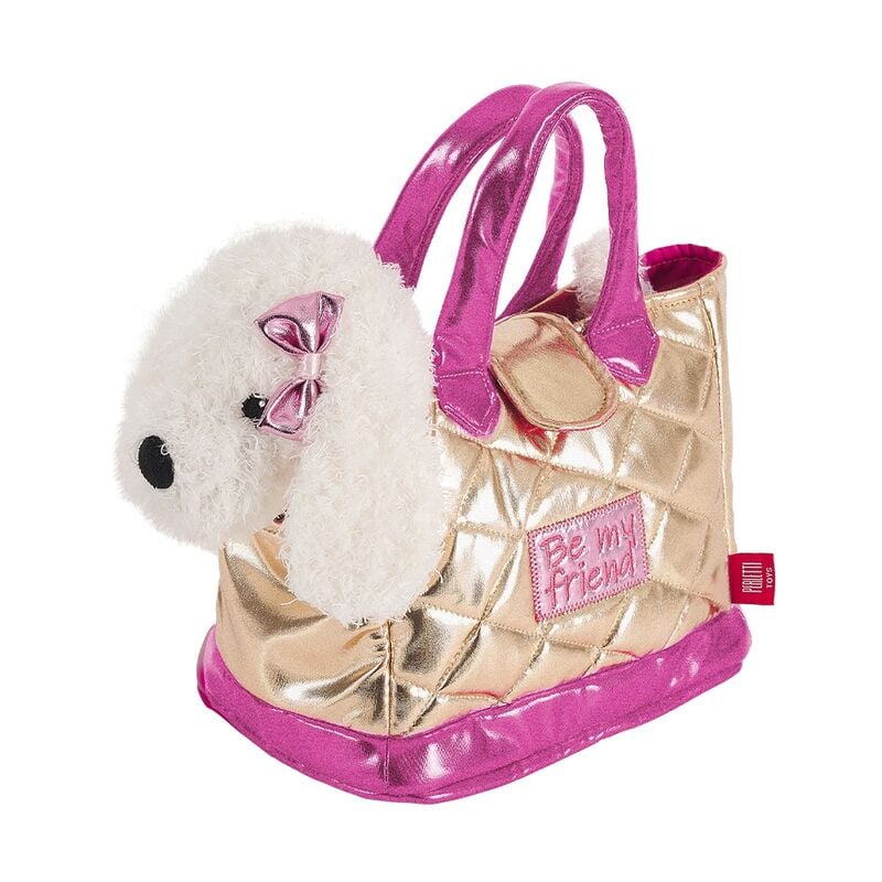 Hand bag + plush golden Didi dog 28cm