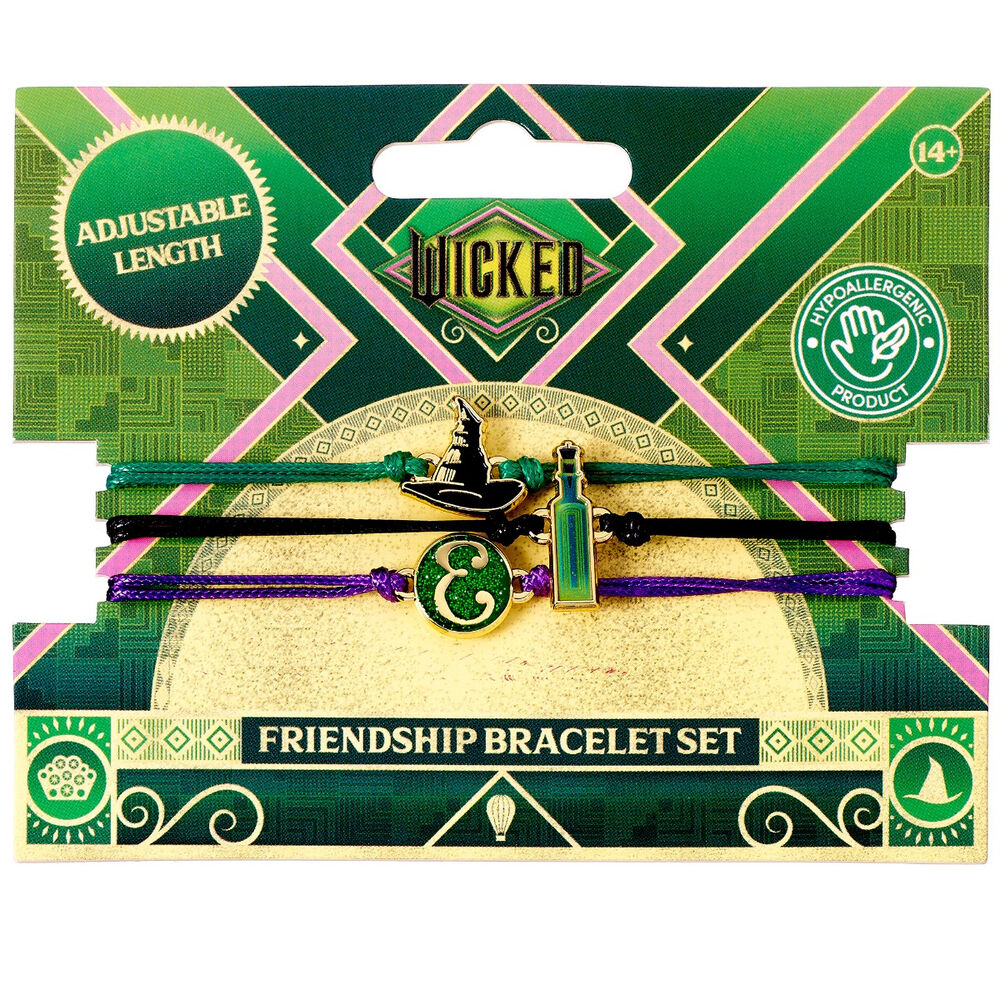 Wicked Elphaba Friendship Set 2 bracelets