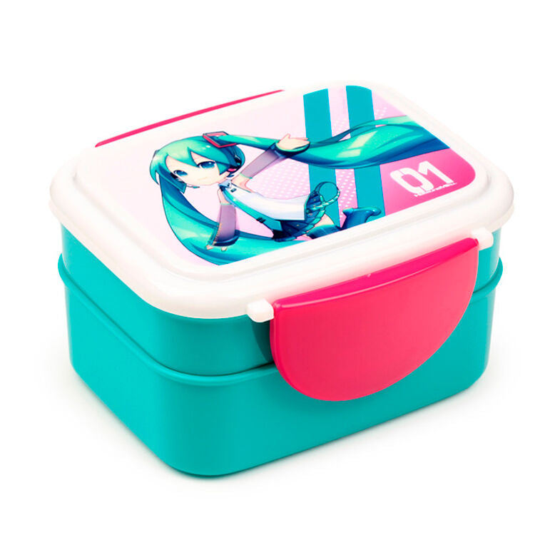 Hatsune Miku lunch box + cutlery
