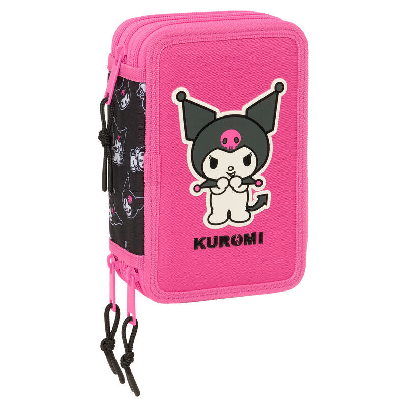 Hello Kitty Kuromi triple pencil case 37pcs