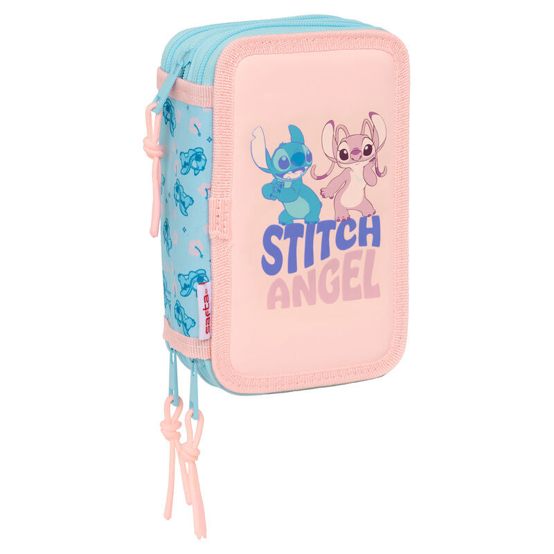 Disney Stitch Ohana triple pencil case 37pcs