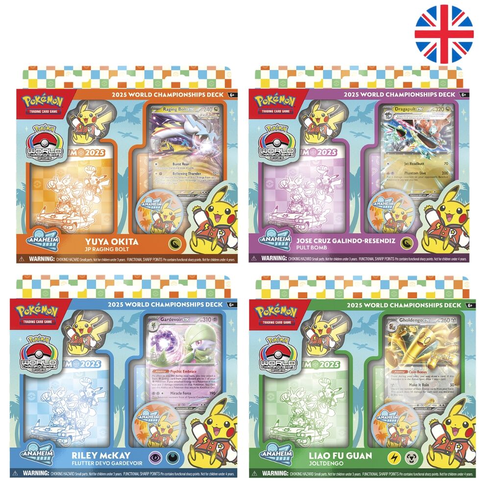 English Pokemon Q2 World Championship Decks assorted trading card game