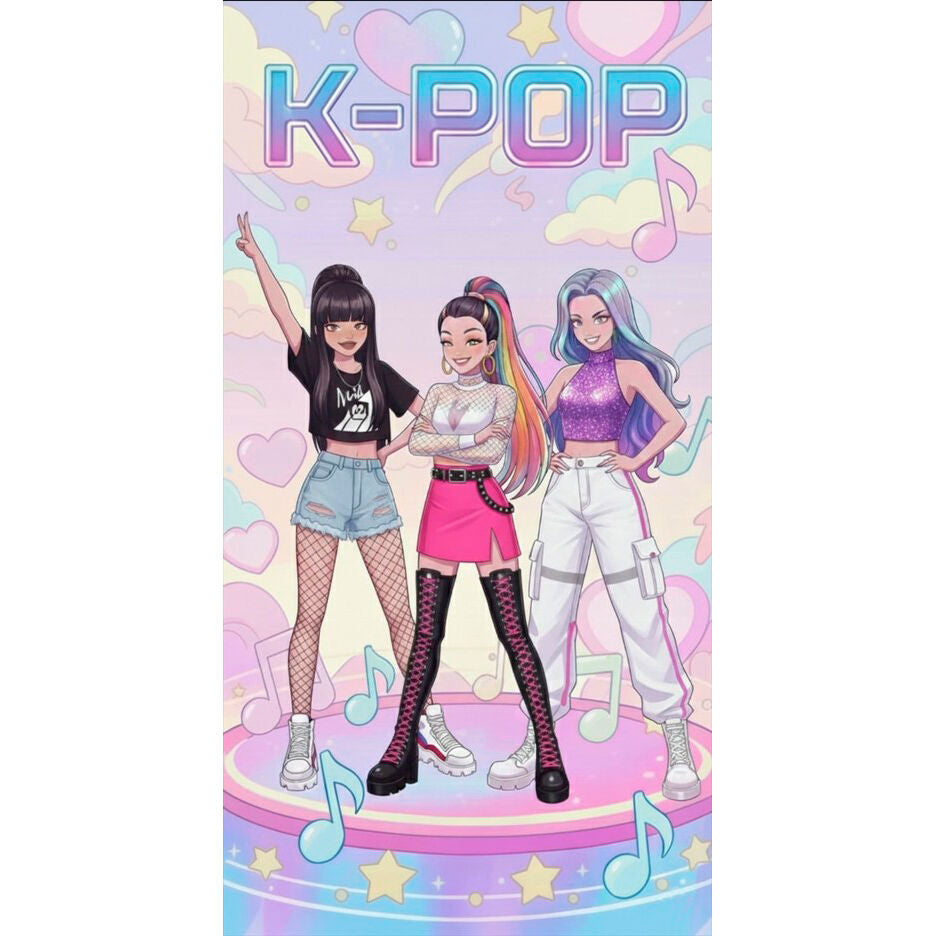 Kpop microfibre beach towel