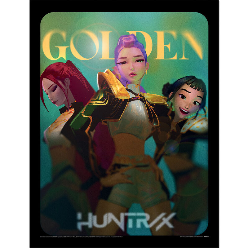 KPop Demon Hunters Golden Framed print