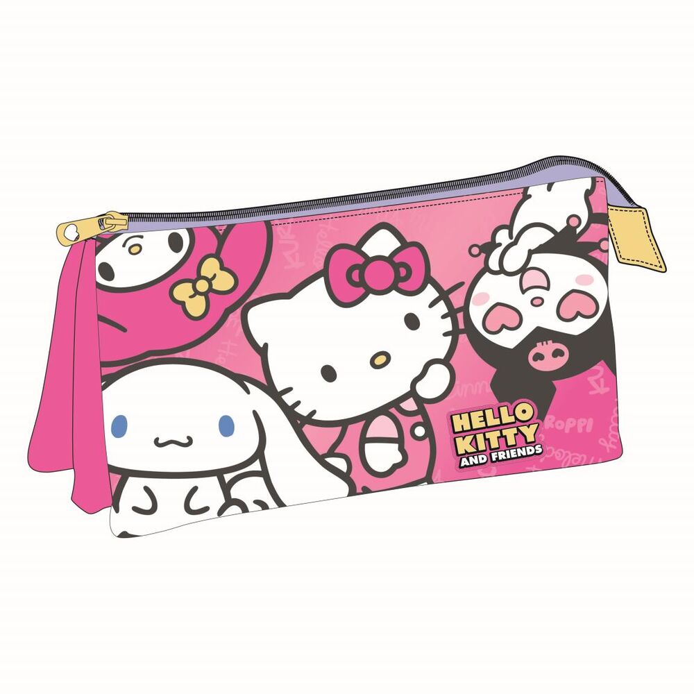 Hello Kitty and Friends triple pencil case