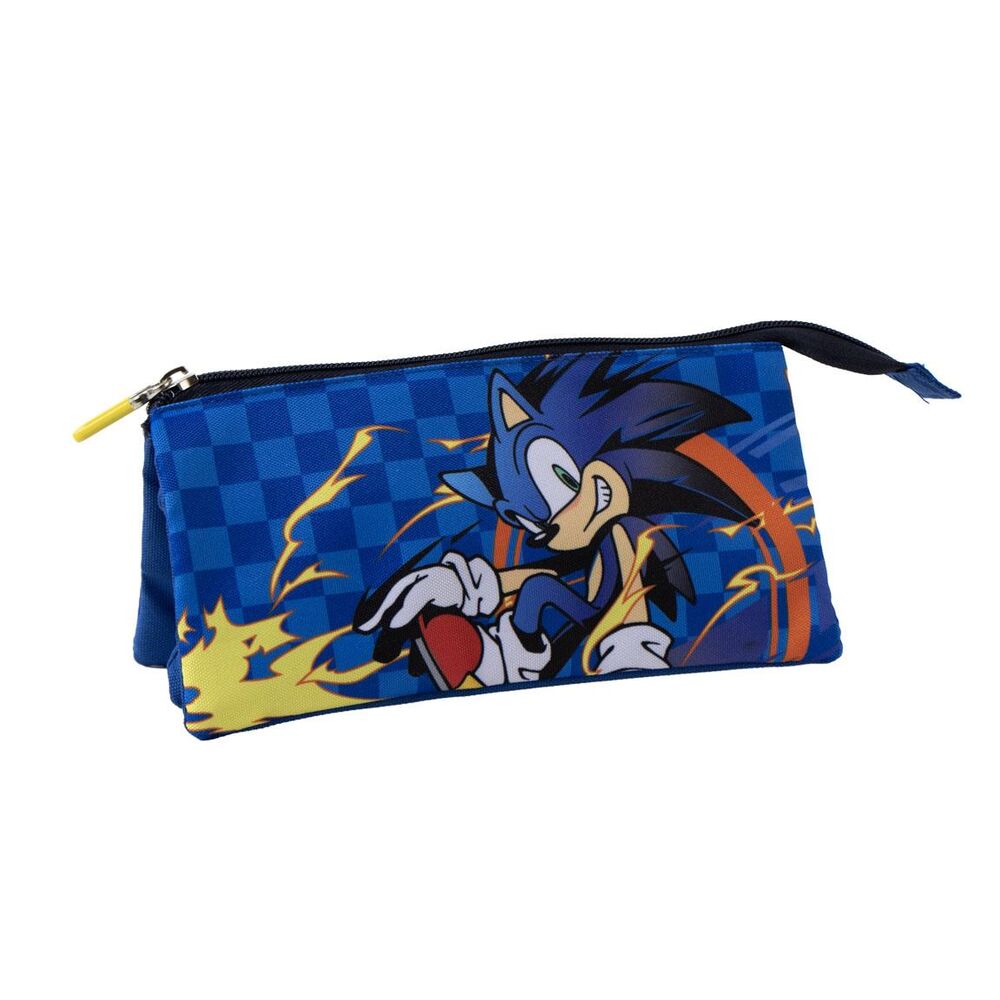 Sonic the Hedgehog triple pencil case