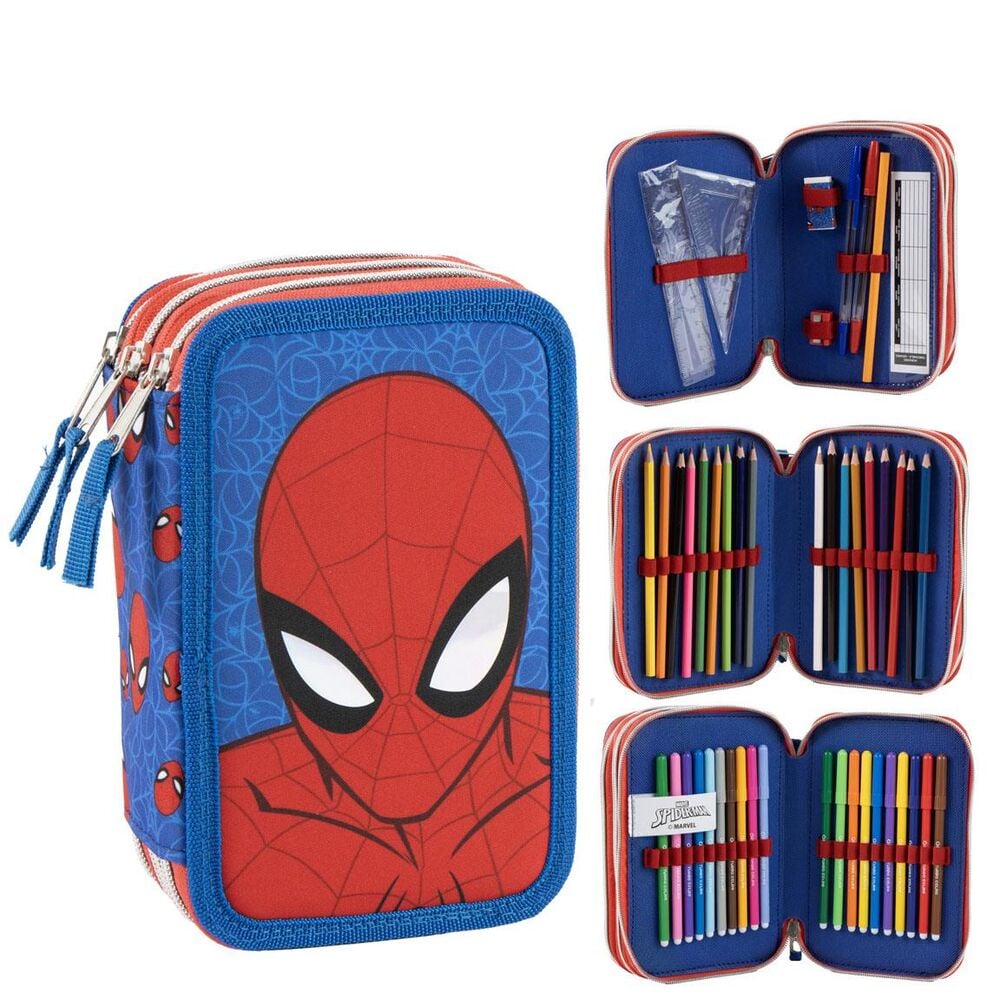 Marvel Spiderman triple pencil case