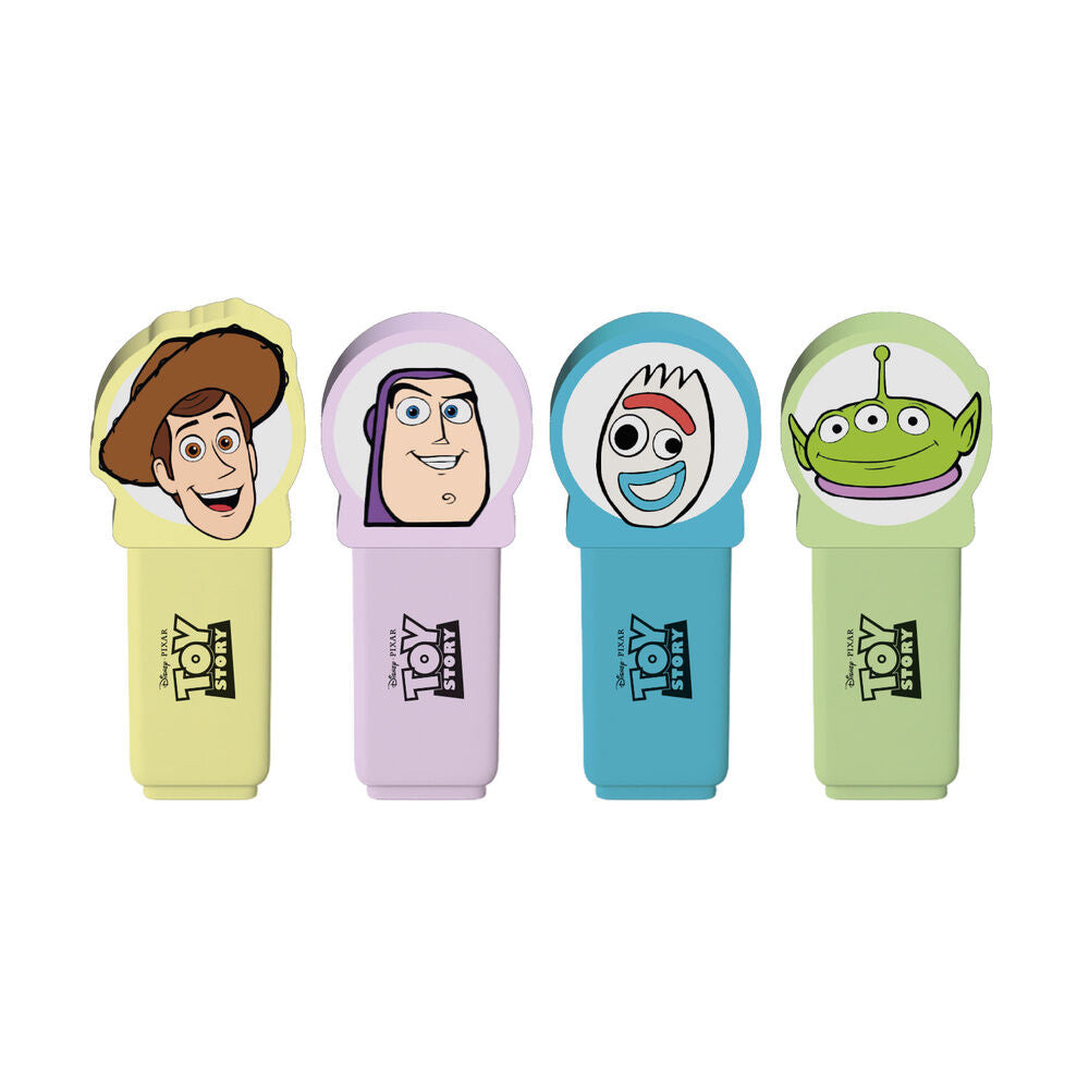 Disney Pixar Toy Story set of 4 highlighters with topper