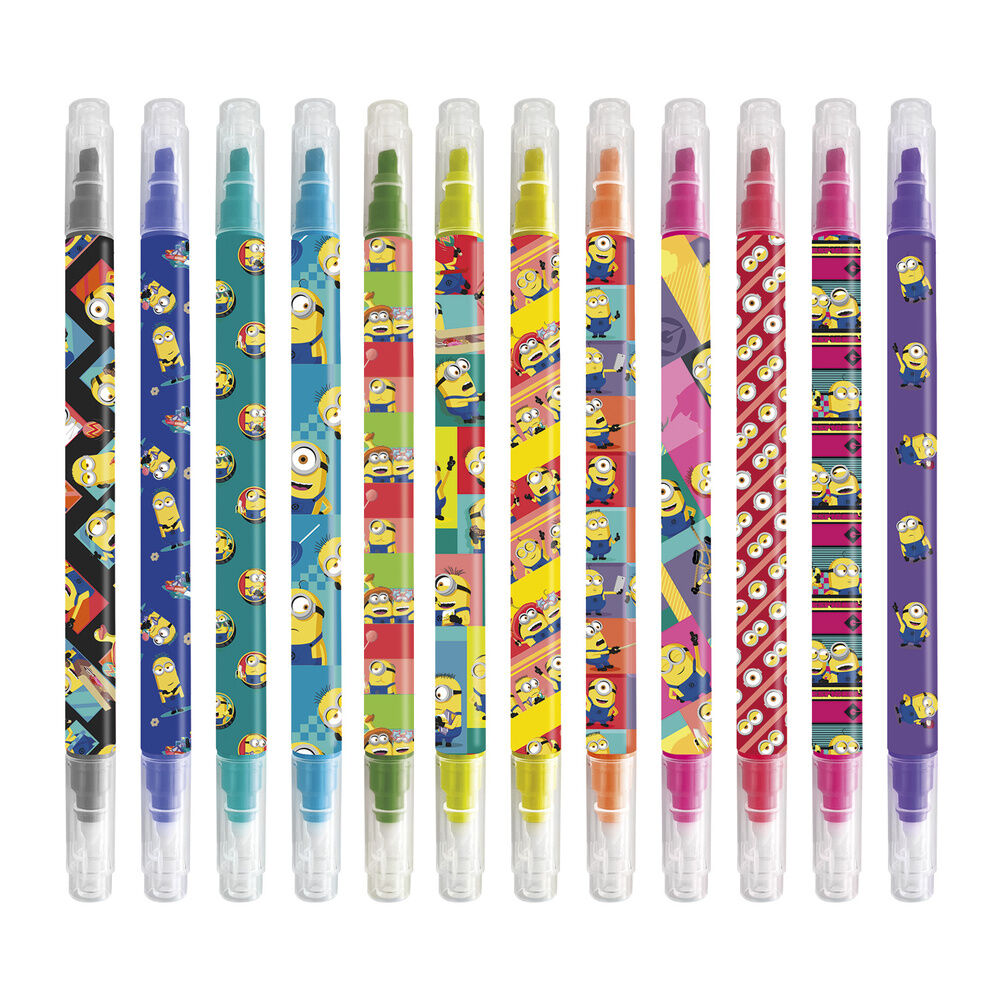 Minions set of 12 erasable makers