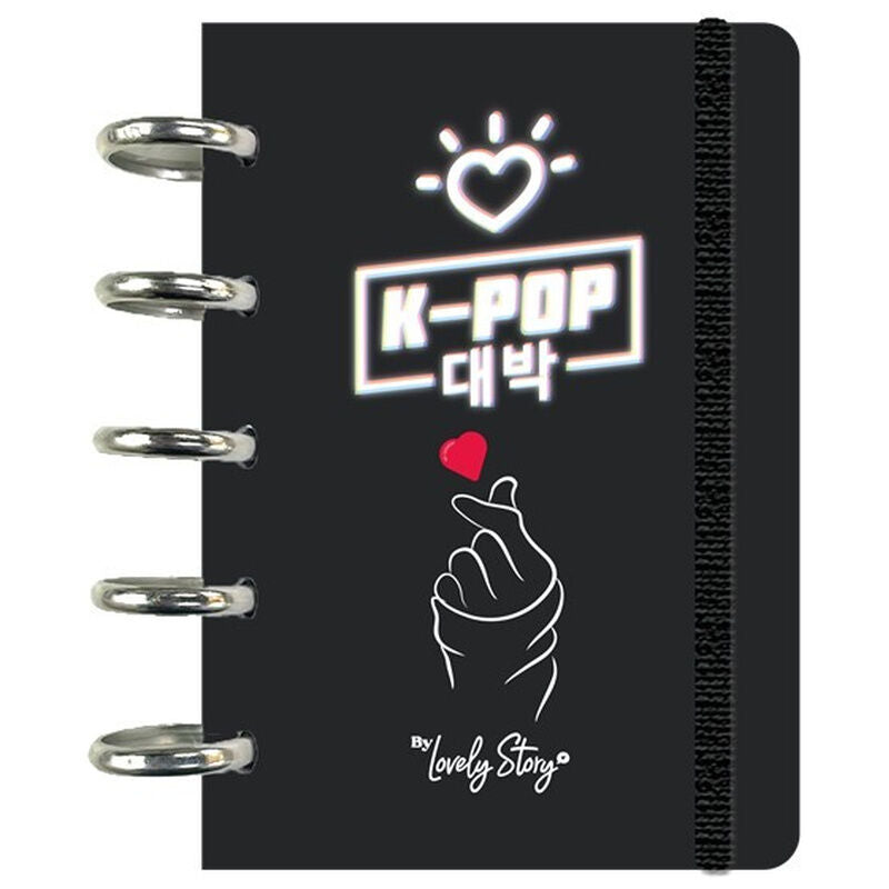 KPop Black A6 notebook