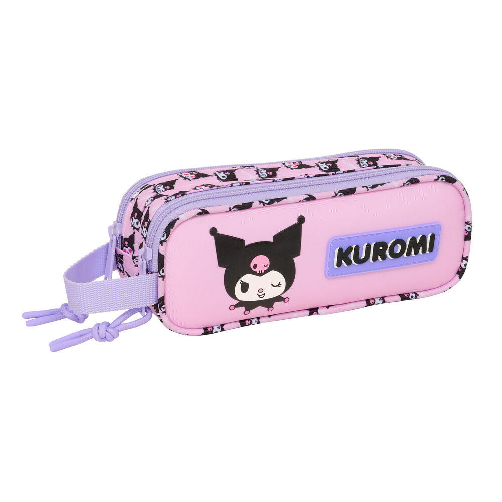 Hello Kitty Kuromi double pencil case