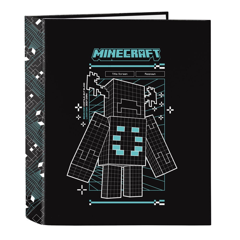 Minecraft Screen A4 cardboard 4 rings binder
