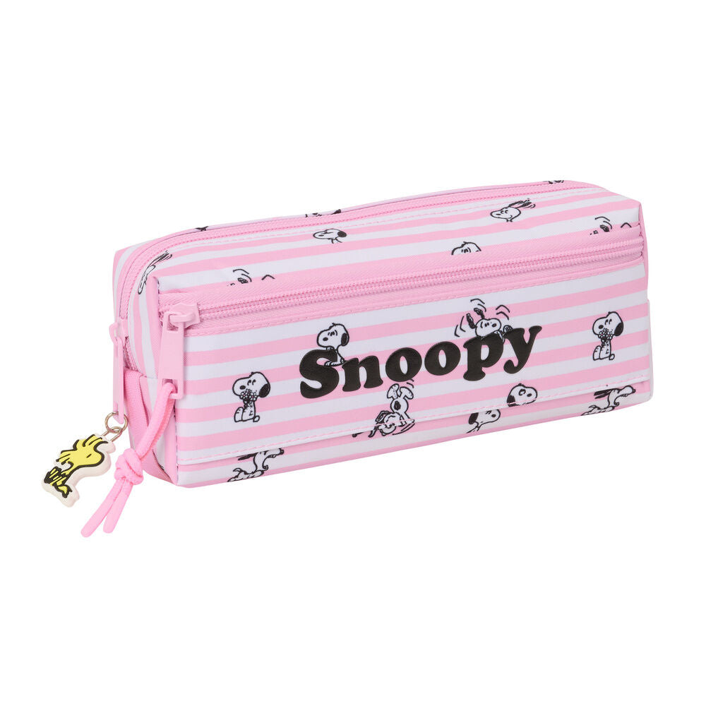 Snoopy triple pencil case