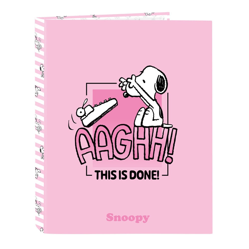 Snoopy A4 cardboard 4 rings binder