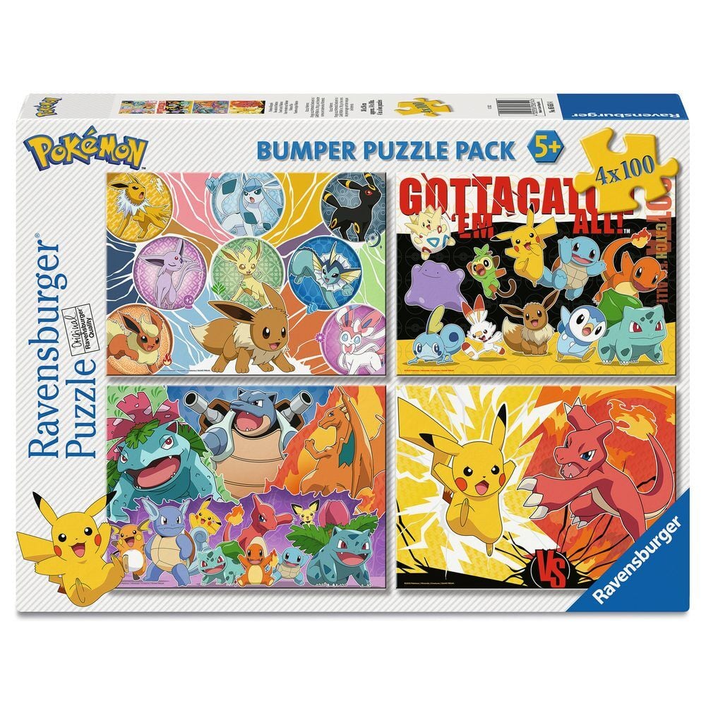 Pokemon puzzle 4x100pcs