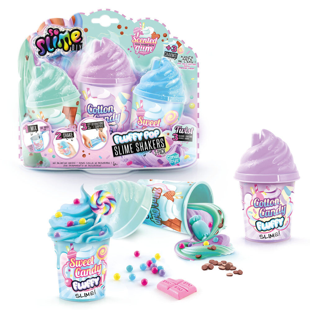Slime Diy set of 3 esponjoso boots