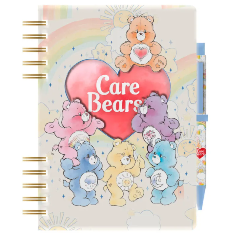 Care Bears A5 notebook + pen and stickers