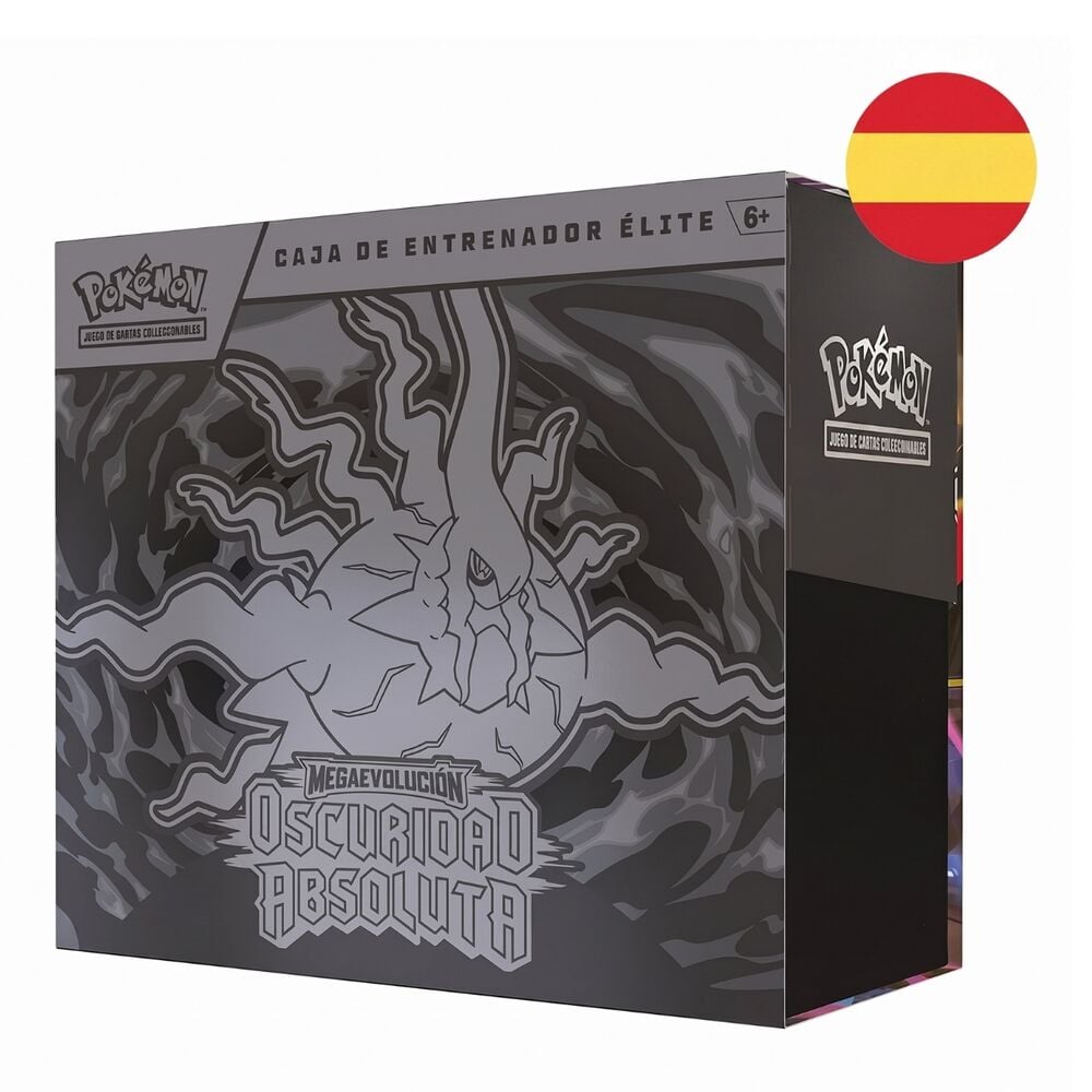 Spanish Pokemon Pitch Black  Mega Evolution Expansion Elite Trainer Card game case