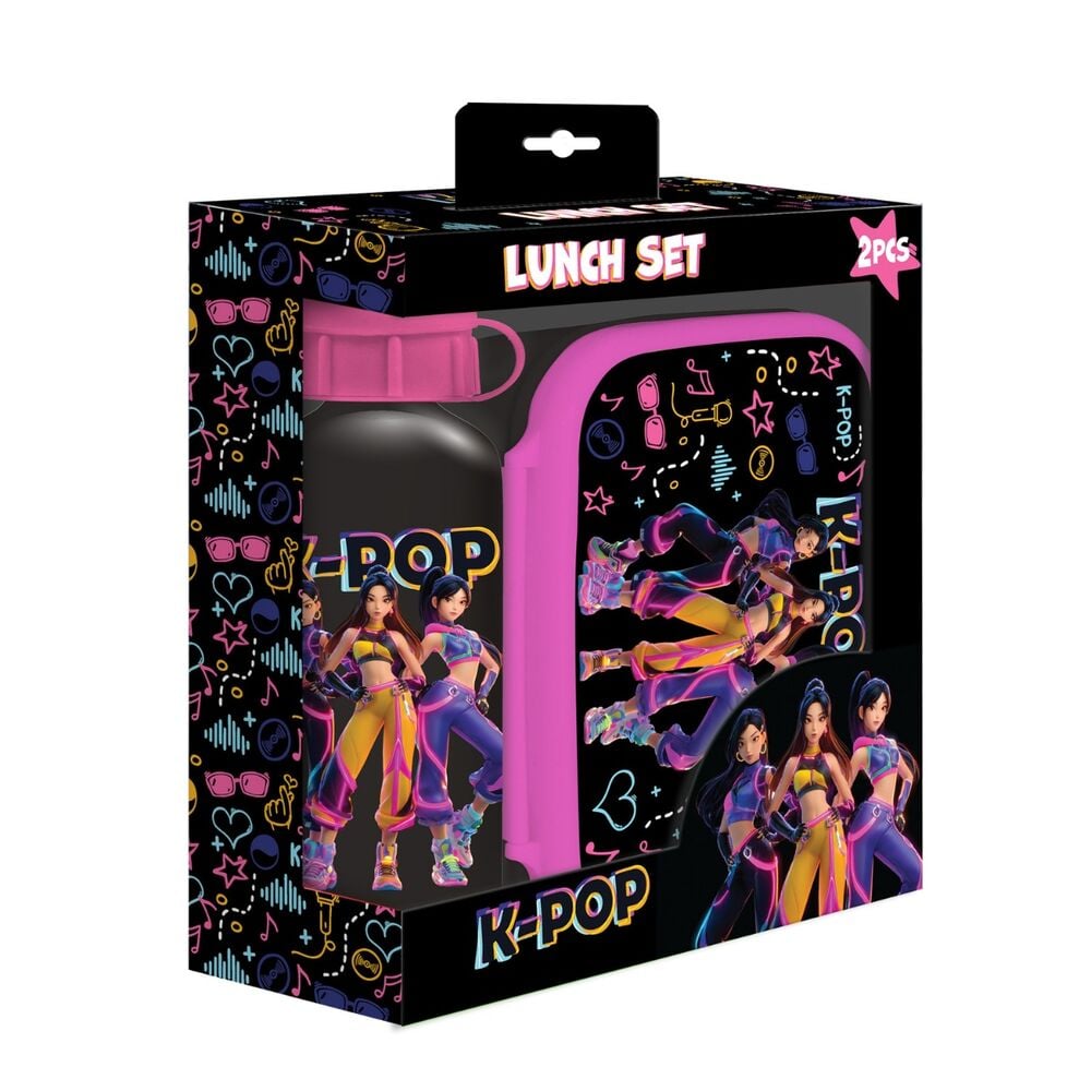 KPop lunch bag + aluminum bottle set 500ml
