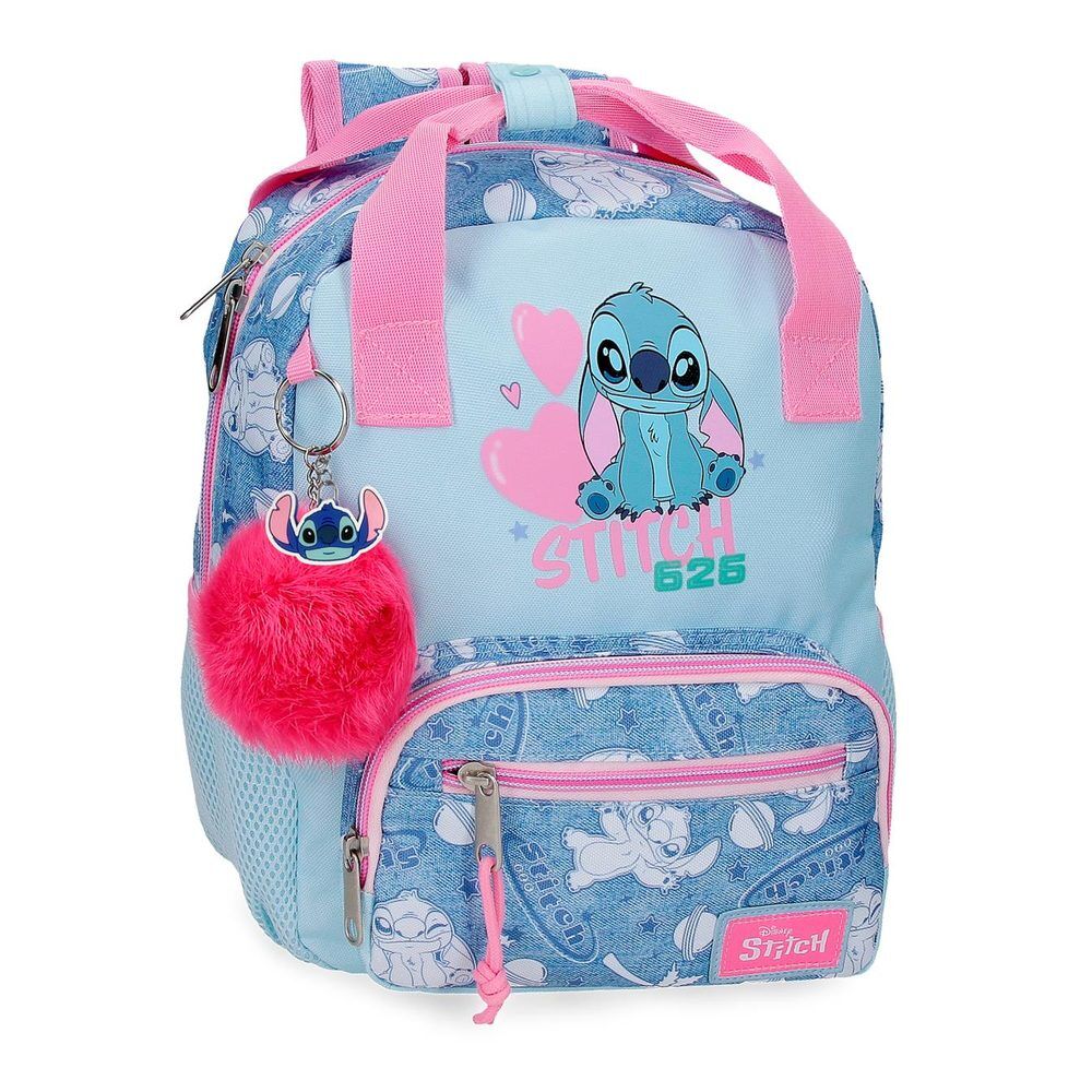 Disney Stitch Hearts adaptable backpack 28cm