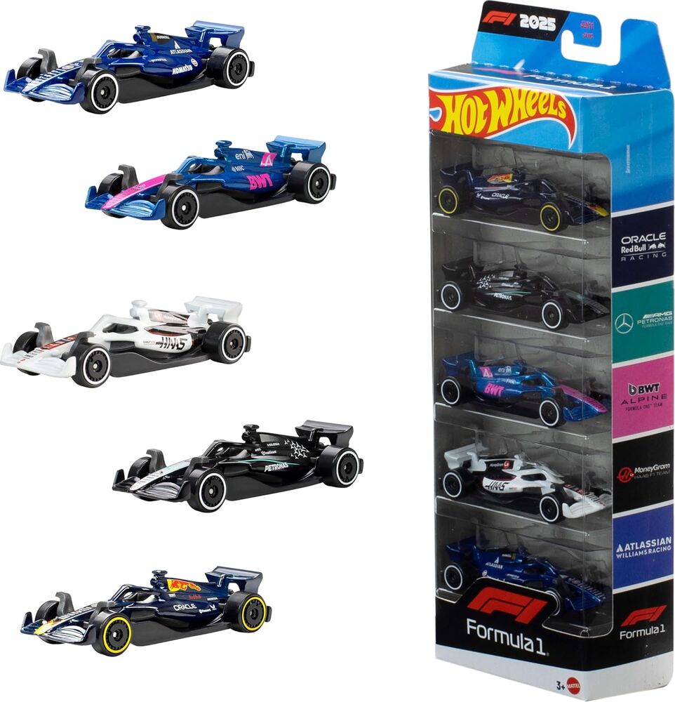 Hot Wheels F1 blister of 5 cars