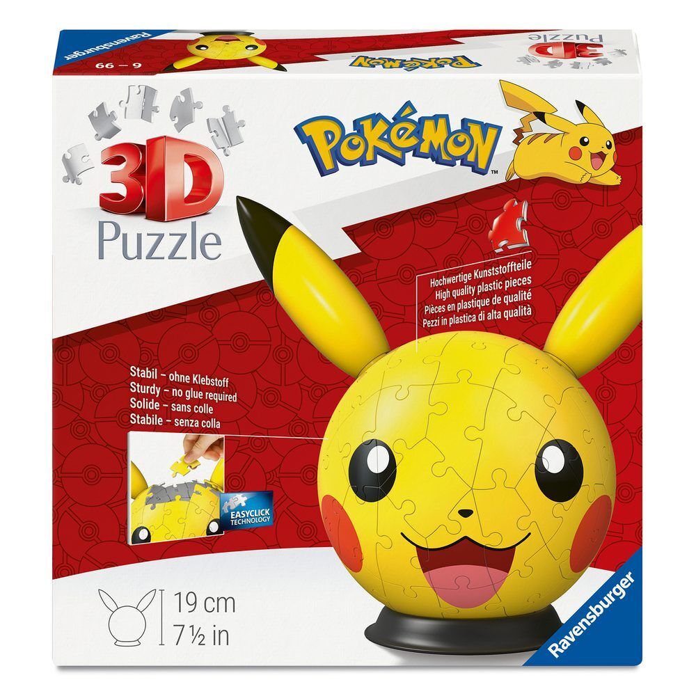 Pokemon Pikachu 3D puzzle ball