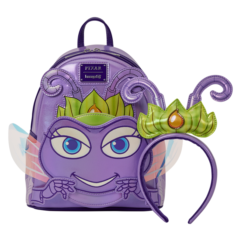 Loungefly Disney Pixar Bug's Life Princess Atta backpack + Headband 26cm