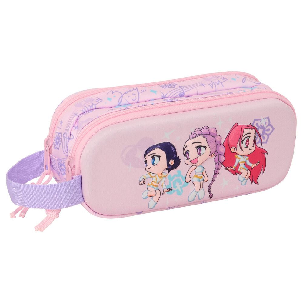 Kpop Demon Hunters Chibi 3D double pencil case